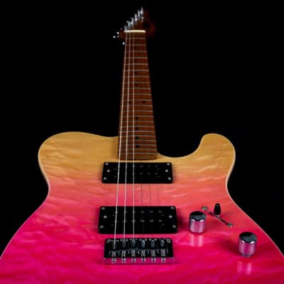 Jet JT-450 QTPK 450 Series Basswood Quilted Maple Body Canadian Roasted Maple Neck 6-String Electric Guitar image 7