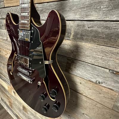 D'Angelico Premier DC Semi-Hollow Double Cutaway with Stop-Bar Tailpiece 2024 - Present - Burnt Red? image 6