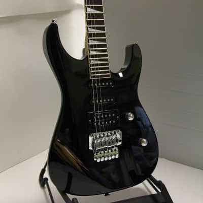 JACKSON DK2 DINKY MIJ  1996 2-Tone Black and w/tan neck image 1