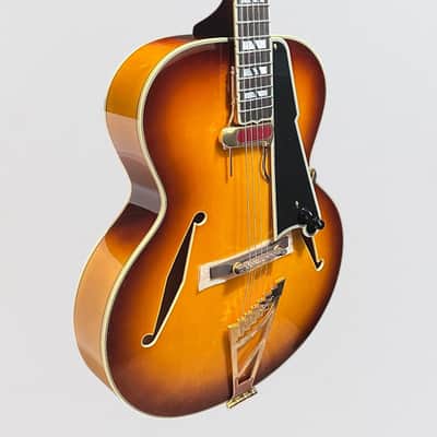 D'Angelico Excel Style B Hollow-body Archtop Electric Guitar - Dark Iced Tea Burst image 2