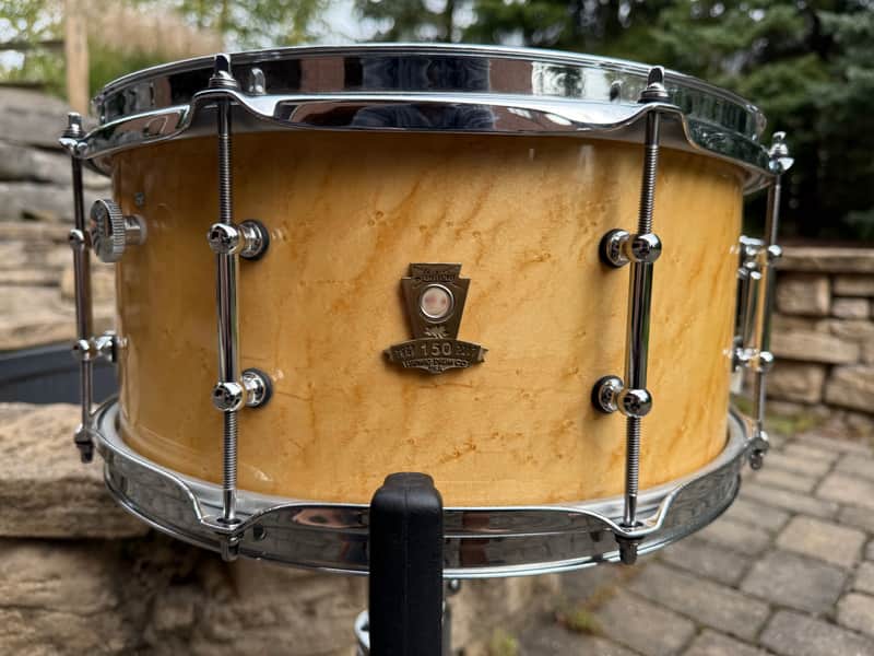 Ludwig LS403CAN150 Canada 150th Anniversary Edition 1867-2017 6.5x14 Birdseye Maple 10 PLY Classic Maple - Gloss Lacquer Snare Drum MINT image 1