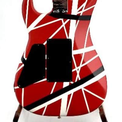EVH Striped Series 5150 Guitar Red Black White Ser# EVH2204578 image 6