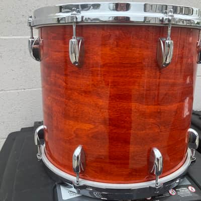 Gretsch USA 14" Floor tom drum Burnt Orange image 5