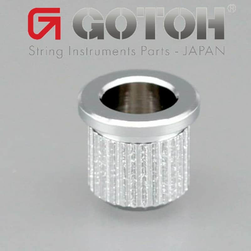 NEW (6) Gotoh TLB-1 String Body Ferrules for Fender Telecaster/Tele - CHROME image 1