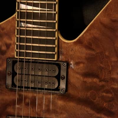 Jackson USA Custom Shop Explorer '94 ex. Marty Friedman (Megadeth era) Transblack Quilt Top image 5