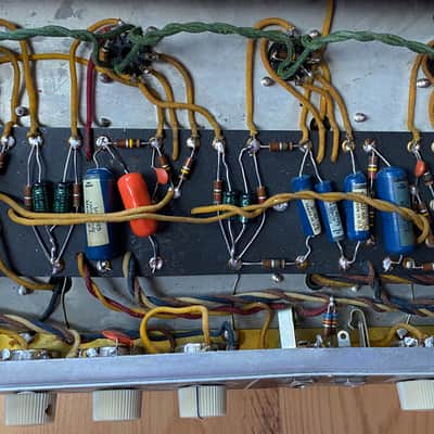 Fender Tremolux Piggy Back Amp 1962 - Beige Tolex image 12