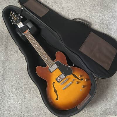 Tobacco Burst Xavier Semi Hollow Jazz Guitar, Maple Body and Neck, Rosewood Fingerboard image 9
