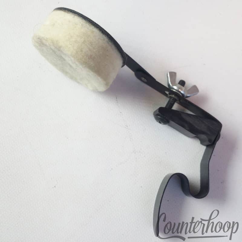 *Rogers Clip-On Tom/Snare Drum White-Felt External Muffler 70s Powertone XP8 USA image 1