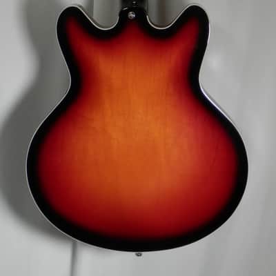 Vox Bobcat V90-SB Sunburst Semi-Hollow Electric with hard case Open box image 9