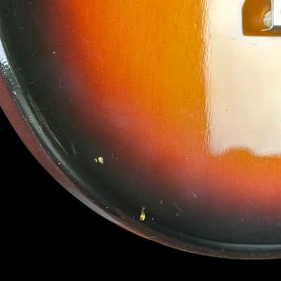 Vintage 1961 Gibson Melody Maker D Sunburst w/non-original chipboard case TSU25064 image 9