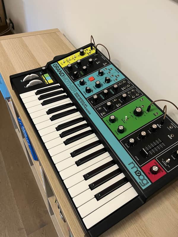 Moog Grandmother 32-Key Semi-Modular Analog Synthesizer 2018 - Present - Black / Multi-Colored Panel image 1