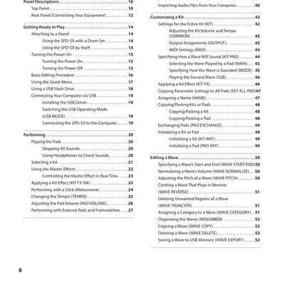 Roland SPD-SX — 4 in 1 Owners Manual Guide Instructions — 100 Pages — USA Made image 2