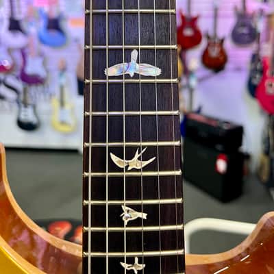 PRS Paul Reed Smith Hollowbody II Piezo Gold Top, Bird Inlay with Case image 13