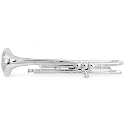 S.E. Shires Q10S Q-Series Professional Bb Trumpet in Silver Plate SN Q16482 image 5