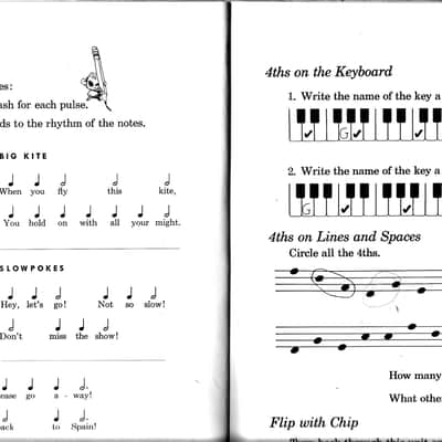 Time To Begin Library for Piano Students Revised Edition, The Look and Listen Book, 1960 Frances Clark Music Sheets Book image 8