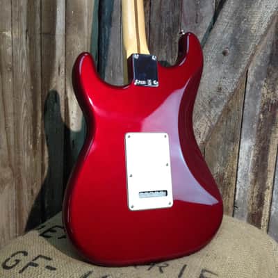 Fender Stratocaster Electric Guitar With Humbuckers Cherry Red image 6