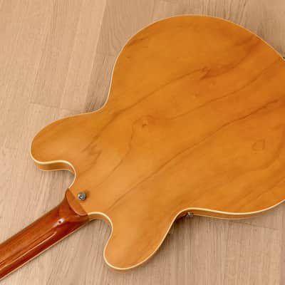 1999 Epiphone Casino Hollowbody Guitar Natural w/ 1 11/16" Nut, Bigsby B7 & Case, Peerless image 16