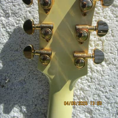 Orville LPC-75 Les Paul Custom Guitar, Japan, White, Gig Bag image 16