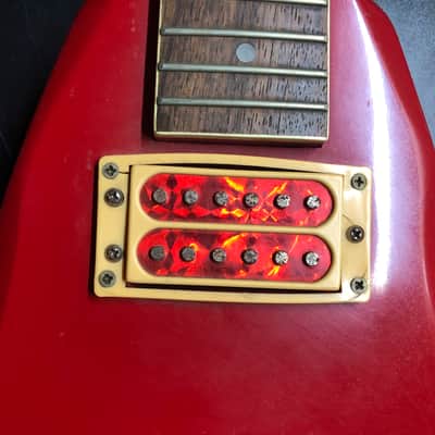 VINTAGE ANTARES FLYING V FOR PARTS & REPAIR 80s - RED image 5