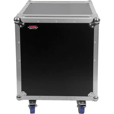 Gator ATA Wood Flight Rack Case; 12U; 17" Deep; w/ Casters G-TOUR 12U CAST image 3