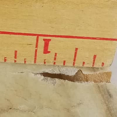 Slingerland 18"Floor Tom/Bass Drum Calf Skin Head Radio King Vintage 40s-50s USA image 3