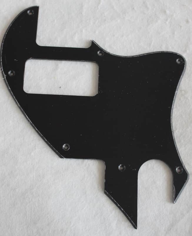 Custom Guitar Pickguard For Tele F Hole Hybrid Convertion TV Jones,1 Ply Black Pickguard image 1