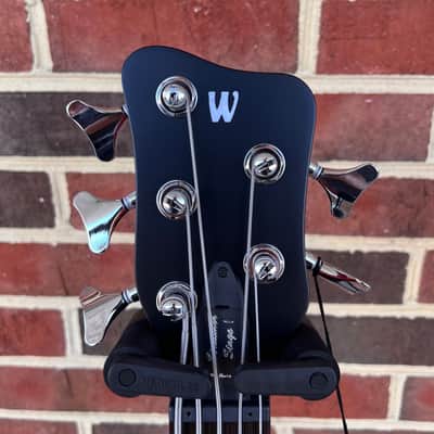 Warwick Pro Series Streamer Stage I 5-String, Burgundy Red Transparent Satin, Cherry Body, Flamed Maple Neck-Thru, Wenge Fretboard, MEC J/J Pickups, MEC 2-way Preamp, Gig Bag image 5