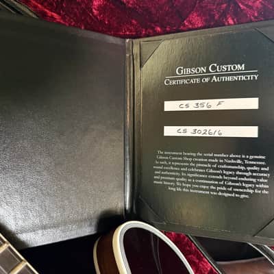 Gibson Custom Shop CS-356 (2023) Sunburst Figured Top Semi-Hollow Electric Guitar- Like New! Barely Played! image 2