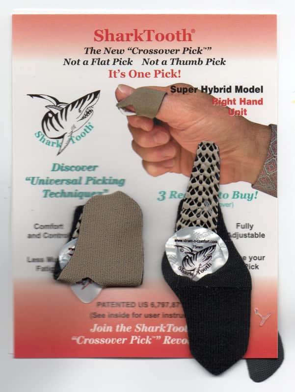 Thumb Pick - SharkTooth Super Hybrid Crossover dual pack with free Artist Signature Picks image 1