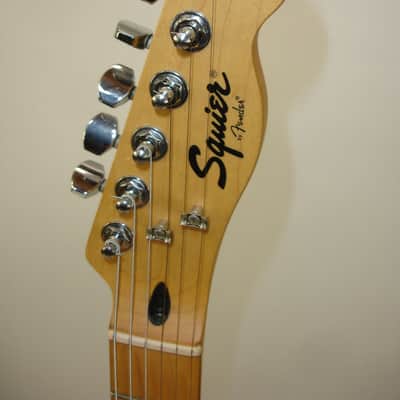 2005 Squier '51 Electric Guitar, Maple Fingerboard, Black Pickguard, Sunburst image 9