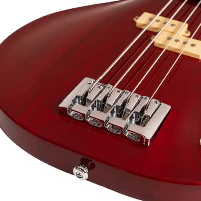 Washburn SB4R | Wing Series Scavenger Electric Bass, Trans Red. New with Full Warranty! image 20