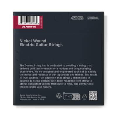 Dunlop DEN0946 String Lab Nickel-Plated Steel Electric Guitar Strings - Light Top Heavy Bottom (9-46) image 2