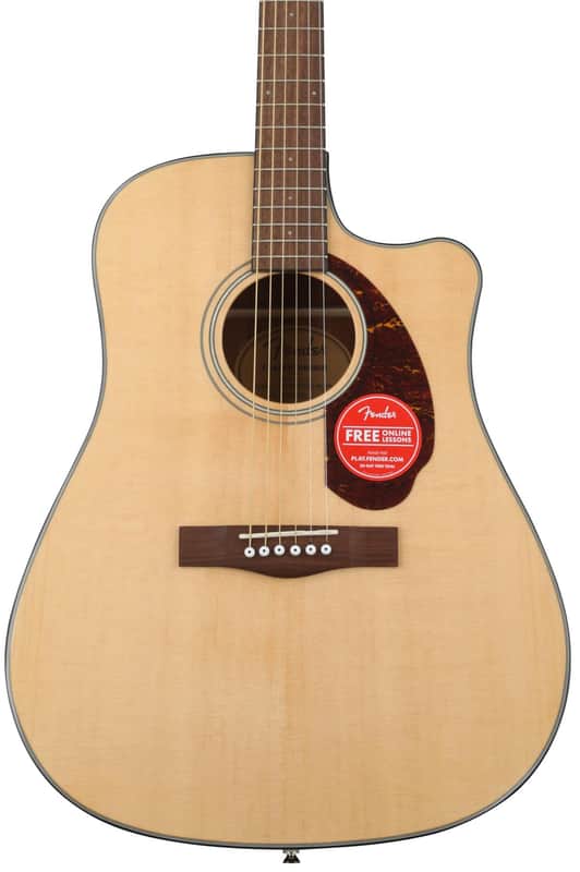 Fender CD-140SCE Dreadnought Acoustic-Electric Guitar - Natural image 1
