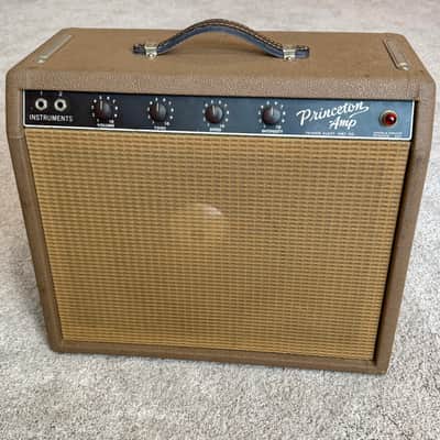 1962 Fender Princeton 6G2 Brownface 12-Watt 1x10" Guitar Combo image 1