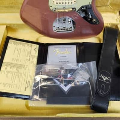 Fender Custom Shop 1964 Jaguar Journeyman Relic, AAA Rosewood FB, Faded Aged Burgundy Mist Metallic, w/HSC image 1