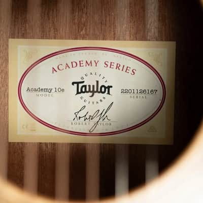 Taylor Academy 10e Dreadnought Acoustic/Electric Guitar with Gig Bag image 18