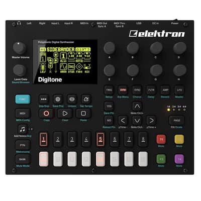 Elektron Digitone 8-Voice Digital Synthesizer 2017 - 2024 - Black image 1