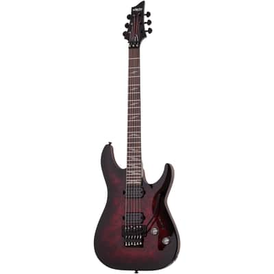 Schecter Omen Elite-6 FR - Rosewood Fingerboard, Black Cherry Burst image 12