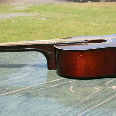 Yamaha Nippon Gakki Dynamic Guitar No.10B Red Label 1961 Maroon+Original Semi Hrad Case image 8