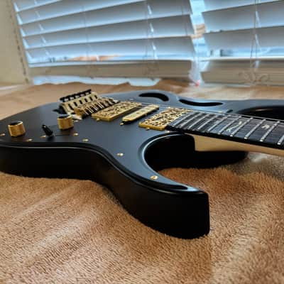 Ibanez Pia Onyx Black with matching DiMarzio Strap (2024) image 6