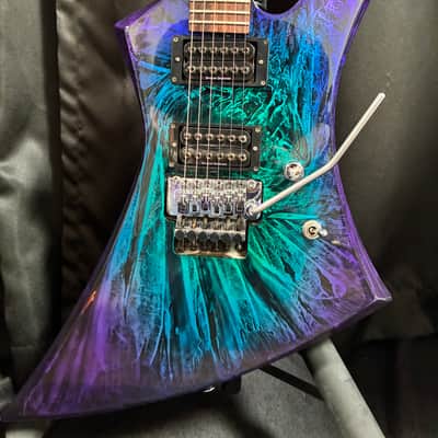 Jackson Pro Series KE3 Kelly 2003 - 2009 - Eerie Dess Swirl w/ Floyd Rose image 1