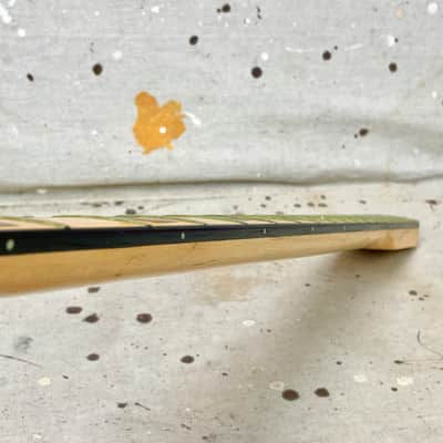 1970's Fender Jazz Bass Neck & Tuners Maple with Black Block Vintage ~1971-1974 image 13
