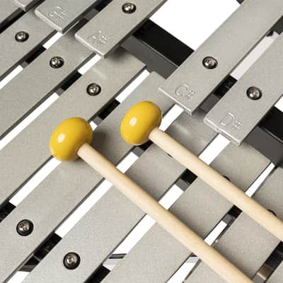 Stagg BELL-SET 32 Metallophone Set w/Stand, Practice Drum Pad, Sticks & Ergonomic Nylon Gig Bag image 7