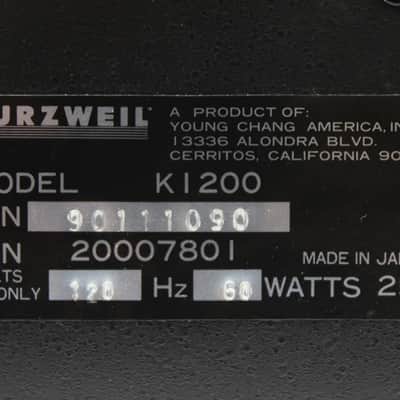 Vintage 1989 Kurzweil K1200 Professional Keyboard w/ Footswitch & Gig Bag #28810 image 10