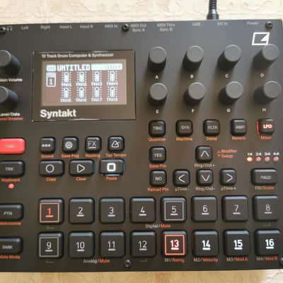 Elektron Syntakt 12 Track Drum Computer & Synthesizer 2022- Present - Black