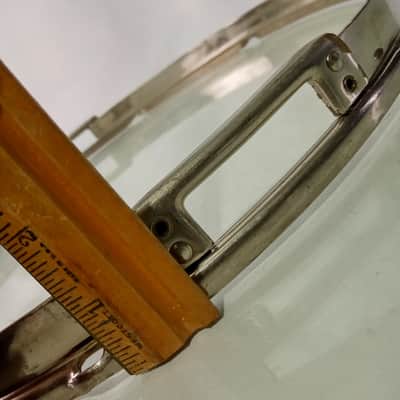 Slingerland 15" Nickel Radio King Resonant Snare Drum Rim/Hoop Riveted Gates 40s image 8