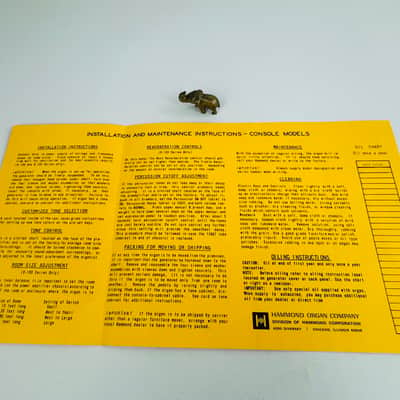 Hammond Organ Owner's Warranty & Registration Packet 1969 image 4