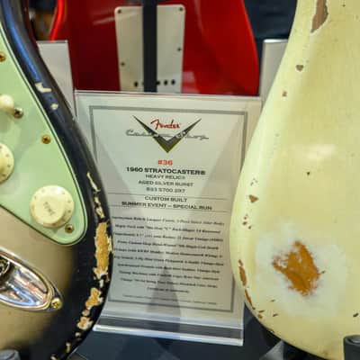 (Pre-Order) Fender 1960 Stratocaster - Journeyman Relic - Custom Built - Summer Event Special Run, Aged Silver Burst - 2026 Summer Dealer Event #36 image 2