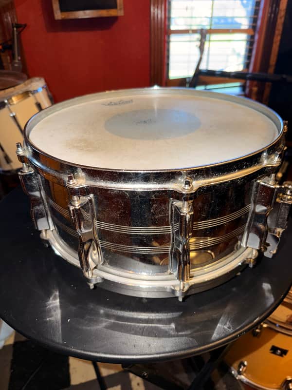 Tama 8056 Imperialstar Mastercraft Steel 6.5x14" 10-Lug Snare Drum with Roller-Action Snare Strainer