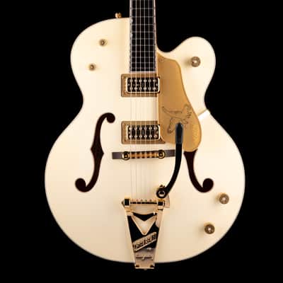 Used 2016 Gretsch G6136T-59 Vintage Select '59 Falcon Hollow Body Vintage White with OHSC image 1